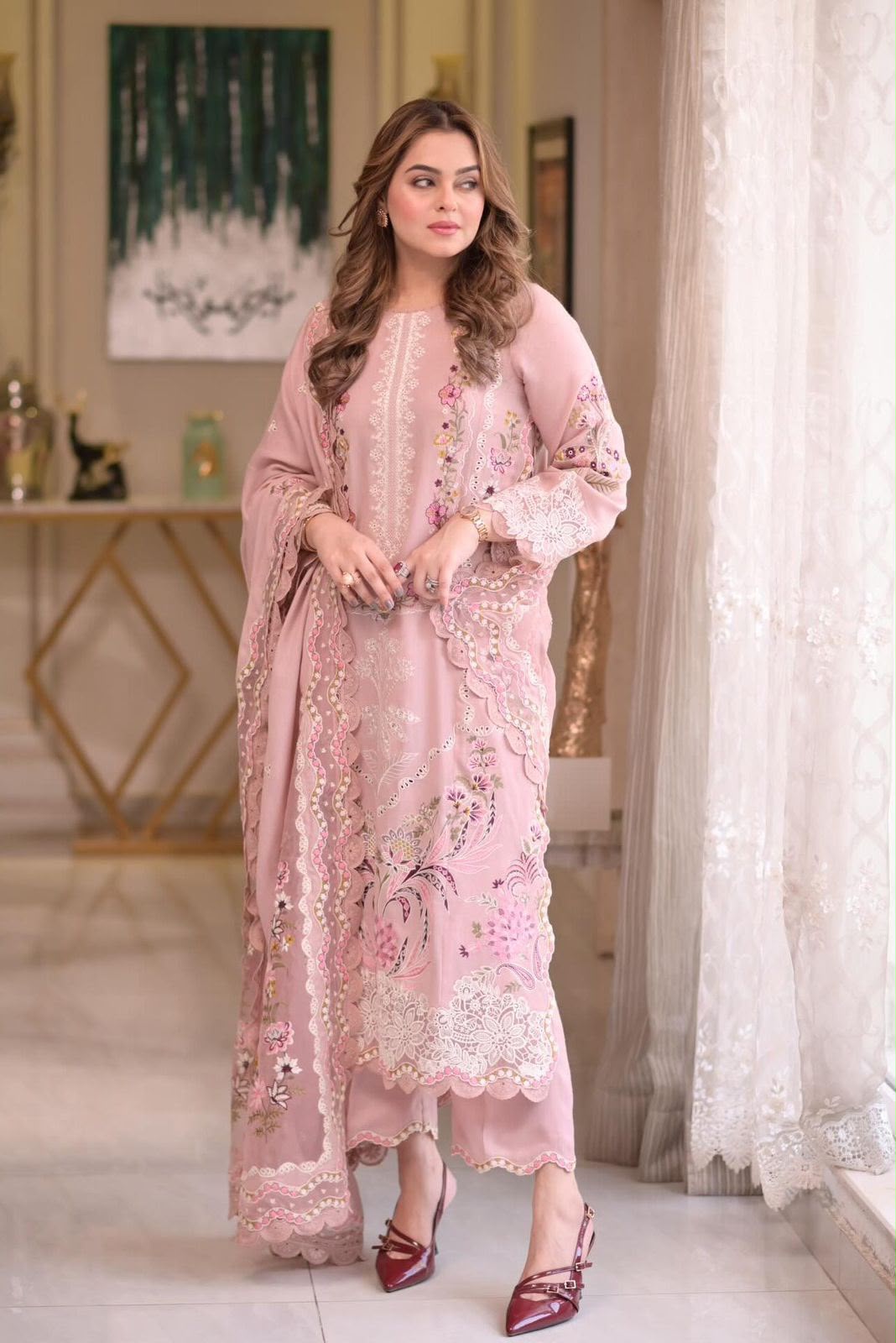 Aneela Embroidered 3-Piece Lawn Suit – Design 01
