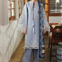 Binilays Embroidered 3-Piece Lawn Suit – Design 01