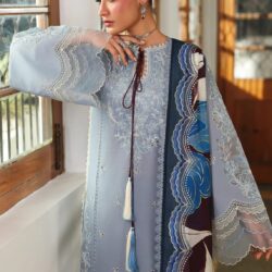 Binilays Embroidered 3-Piece Lawn Suit – Design 02
