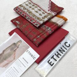 Ethnic Unstitched 3-Piece Printed Lawn Suit – Design 03