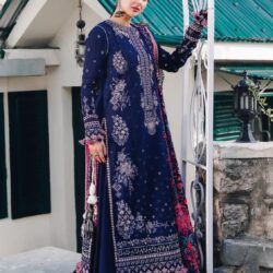 Hussain Rehar Embroidered 3-Piece Lawn Suit – Design 02
