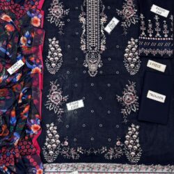 Hussain Rehar Embroidered 3-Piece Lawn Suit – Design 03