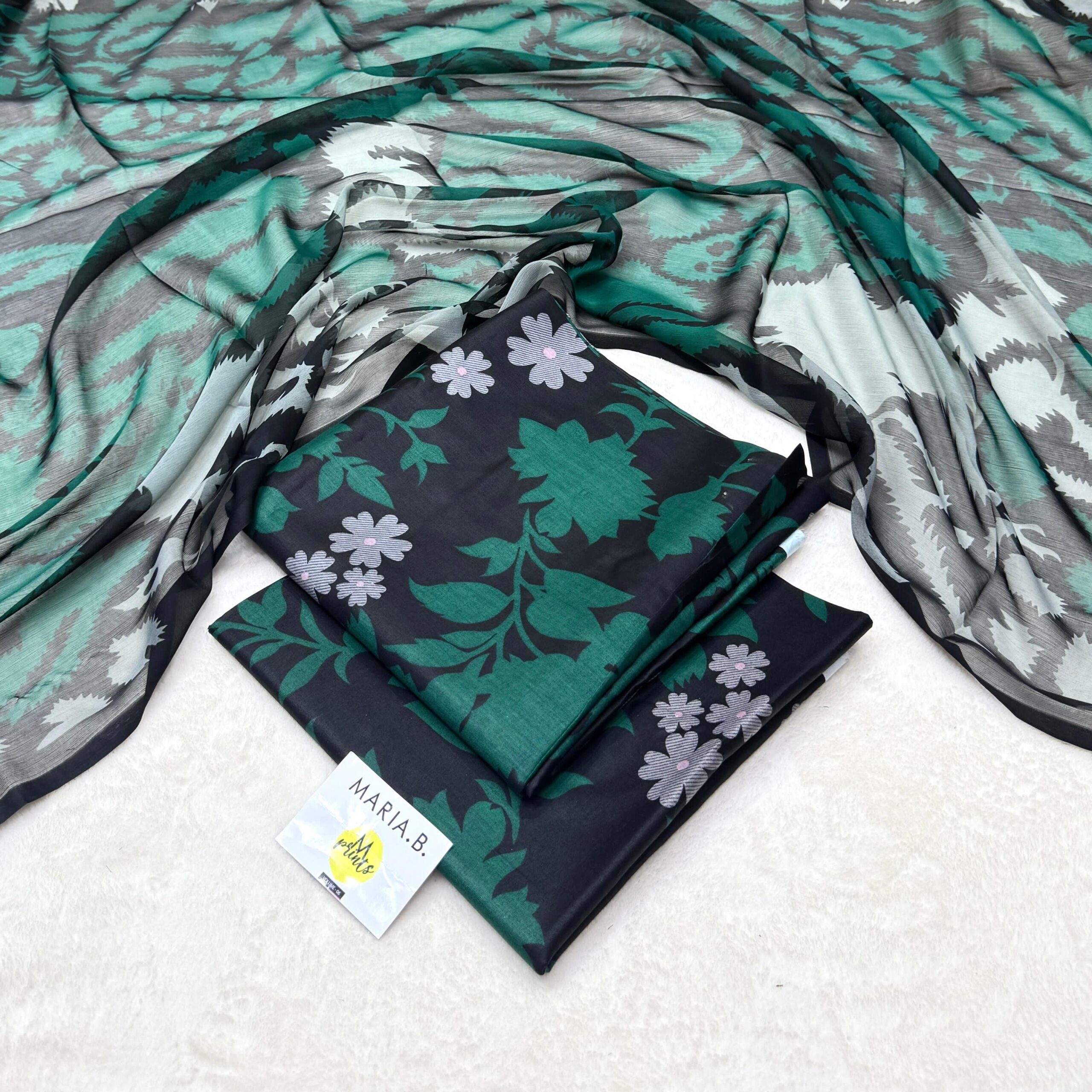 Maria.B Unstitched 3-Piece Printed Lawn Suit – Design 11