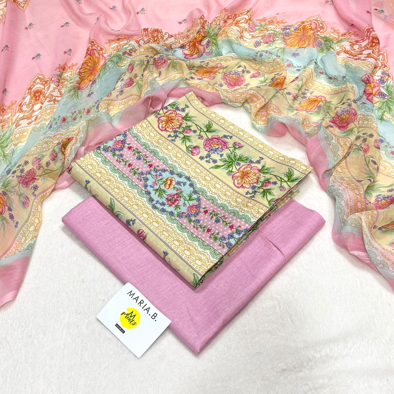 Maria.B Unstitched 3-Piece Printed Lawn Suit – Design 26