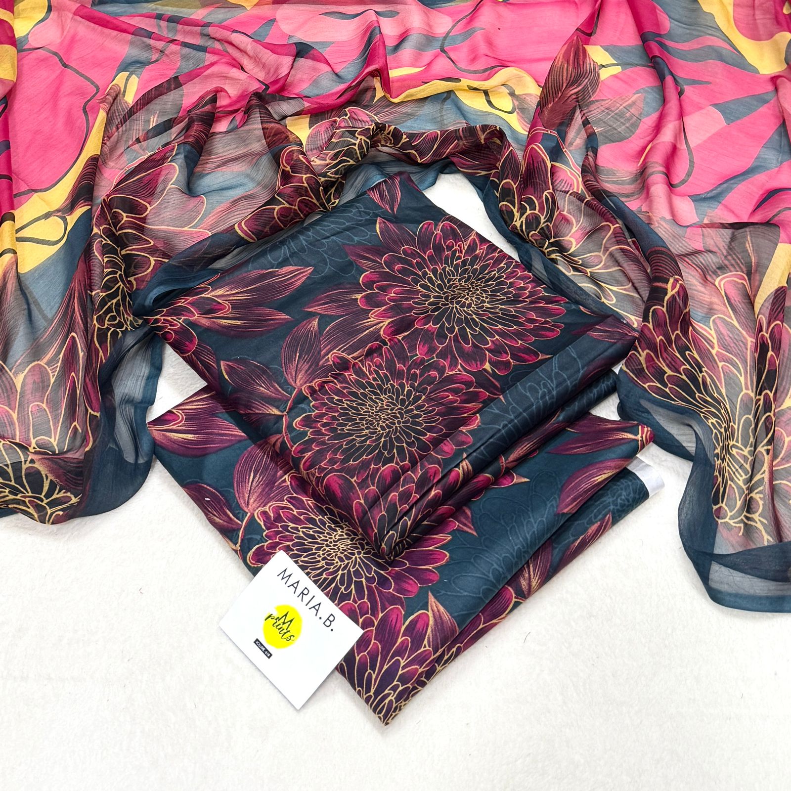 Maria.B Unstitched 3-Piece Printed Lawn Suit – Design 27