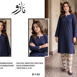 Nazeo Embroidered 2-Piece Lawn Suit – Design 03