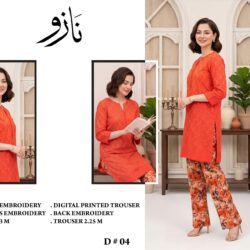 Nazeo Embroidered 2-Piece Lawn Suit – Design 07