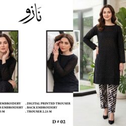 Nazeo Embroidered 2-Piece Lawn Suit – Design 09
