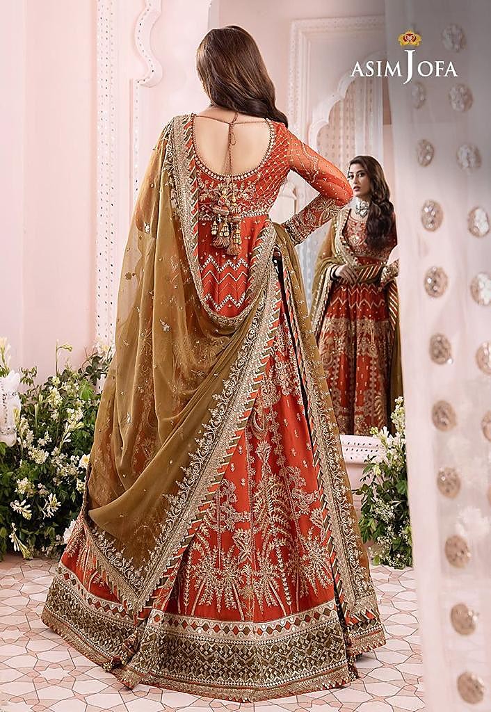 Asim Jofa Embroidered Chiffon Frock - Image 2