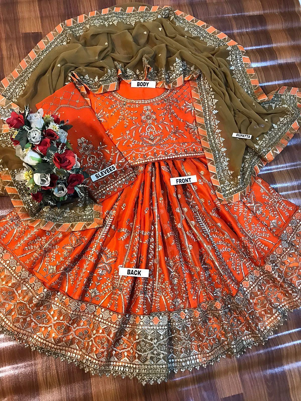 Asim Jofa Embroidered Chiffon Frock - Image 4