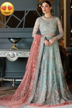 Emaan Adeel Bridal Net Frock