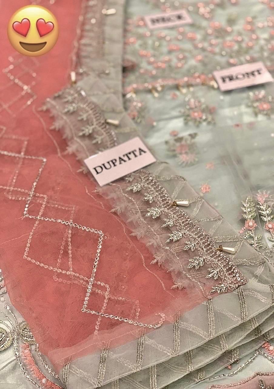 Emaan Adeel Bridal Net Frock - Image 6