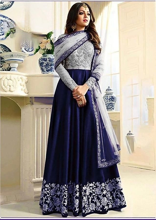 Imrozia Embroidered Chiffon Maxi - Image 2