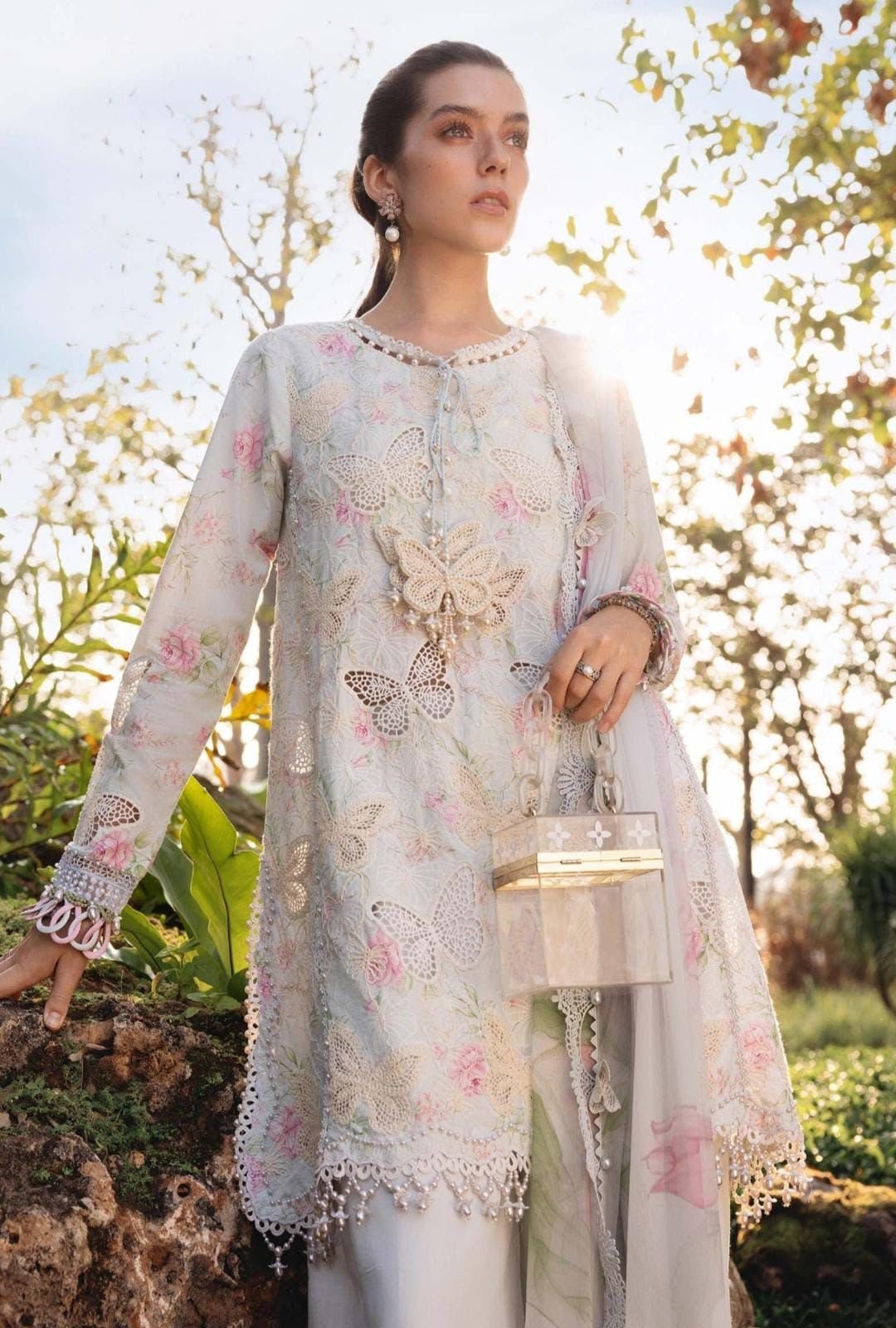Maria B Embroidered Lawn 3-Piece Suit - Image 6