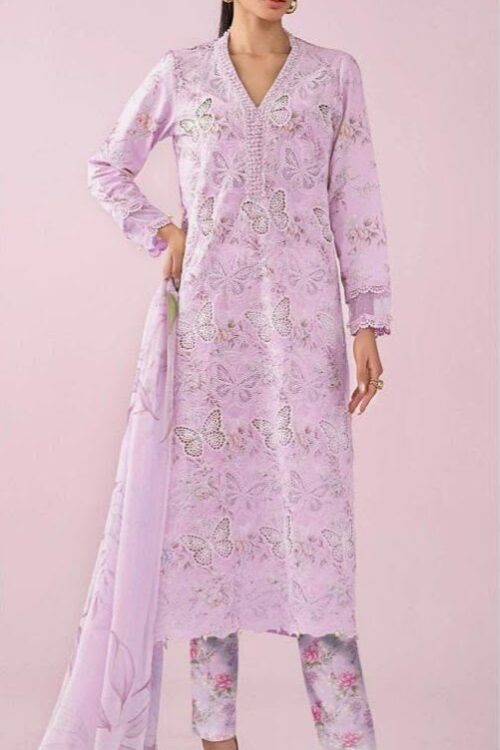 Maria B Embroidered Lawn 3-Piece Suit