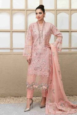 Maria.B Semi-Stitched Organza Suit