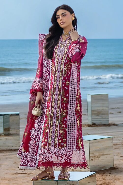 Mahnur Chikankari Embroidered Cotton Suit