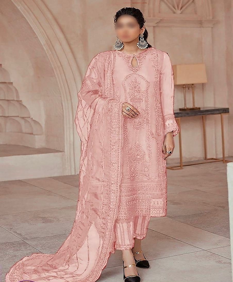 Mushq Wedding Embroidered Net Suit - Image 3