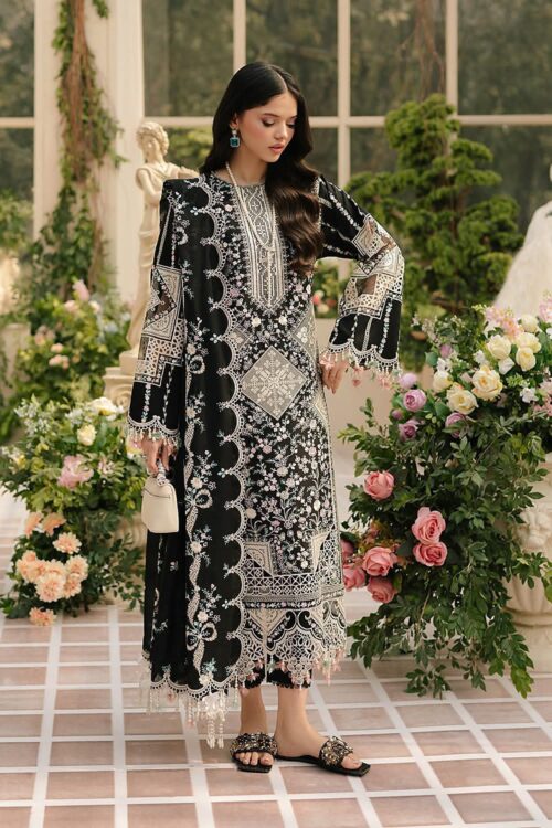 Bin Ilyas Embroidered Lawn Suit