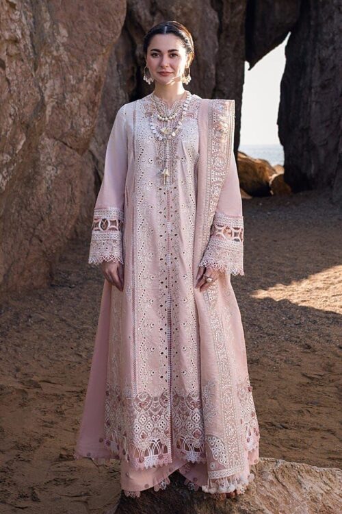 Qalamkar Chikankari Embroidered Lawn Suit