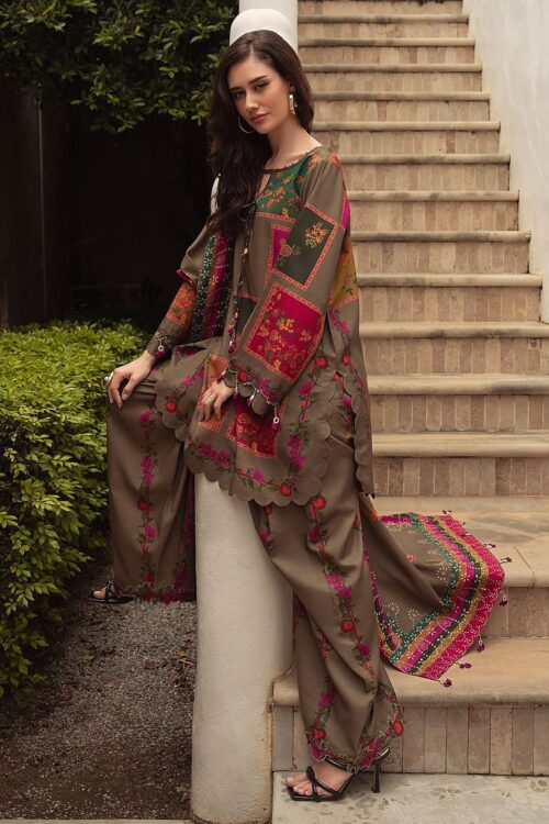 Charizma 3-Piece Unstitched Lawn Suit