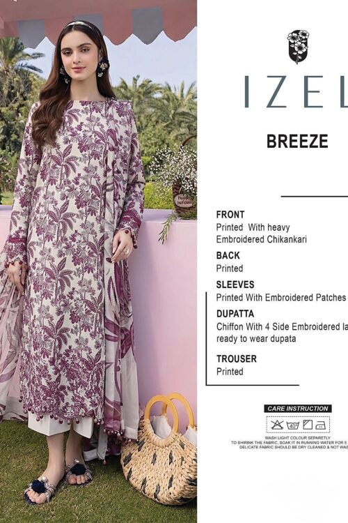 IZEL Breeze Printed Lawn Suit