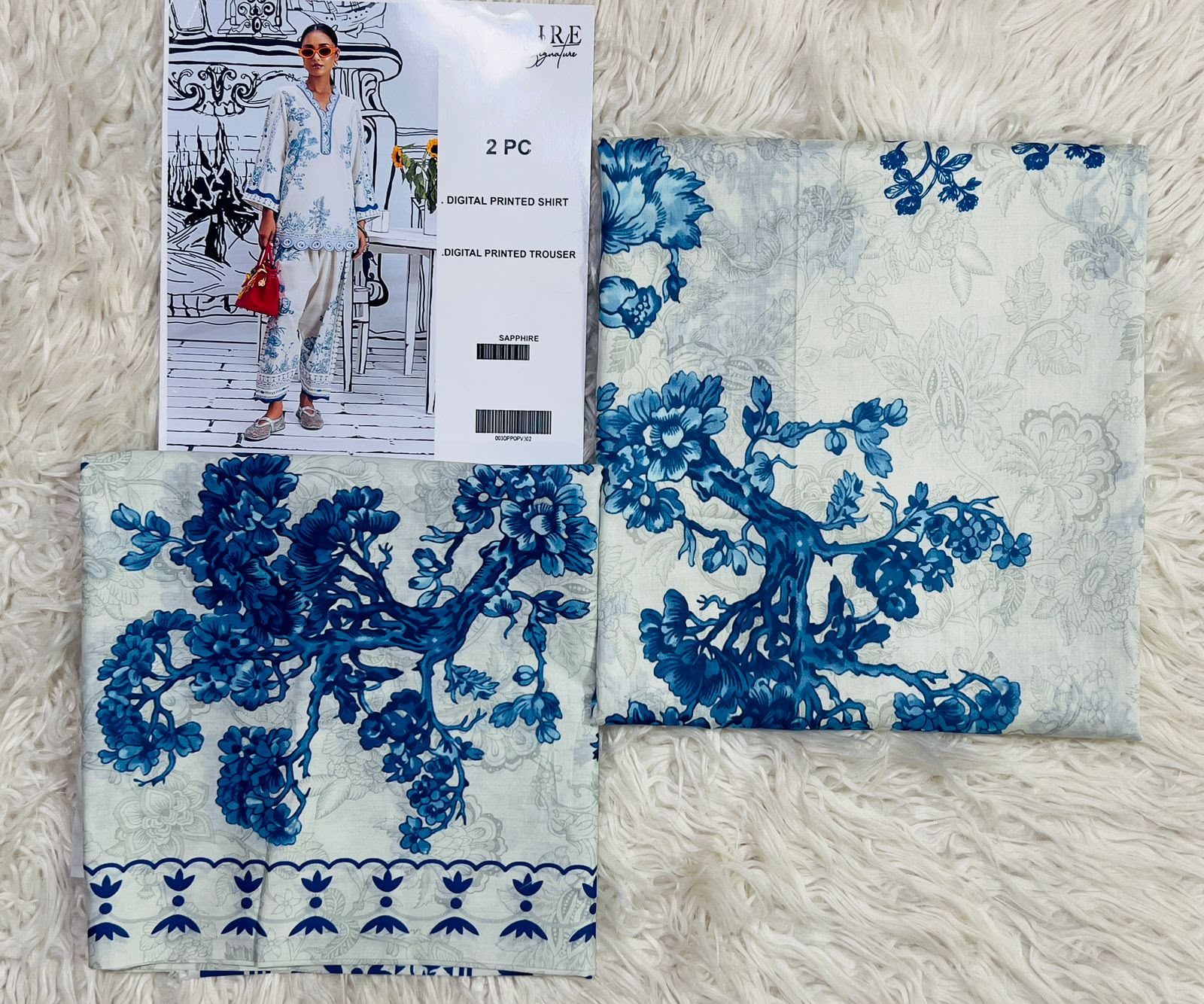 Sapphire Digital Printed Lawn 2-Piece Suit - Image 18
