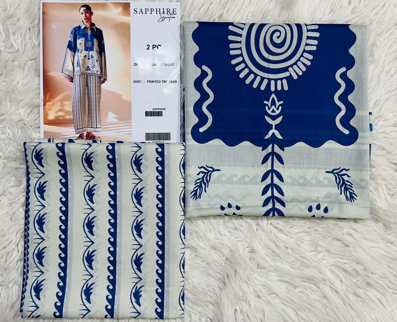 Sapphire Digital Printed Lawn 2-Piece Suit - Image 8